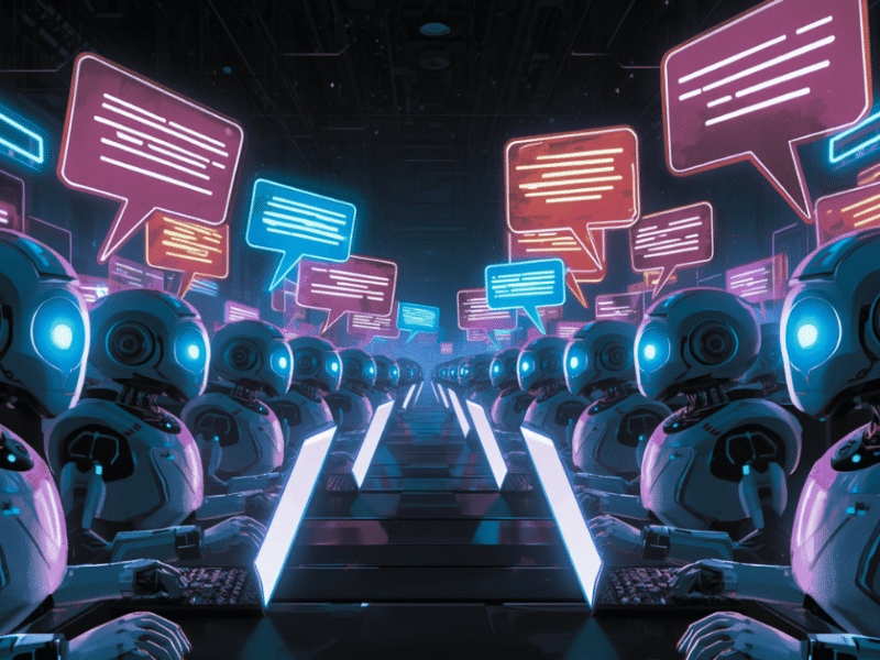 bot farm on social media