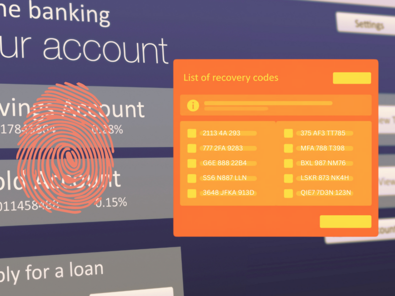 account recovery codes